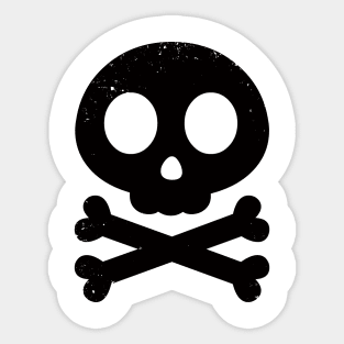 Cute Skull and Crossbones Sticker